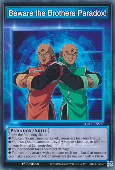Beware the Brothers Paradox! [SGX2-ENS09] Common Yu-Gi-Oh!