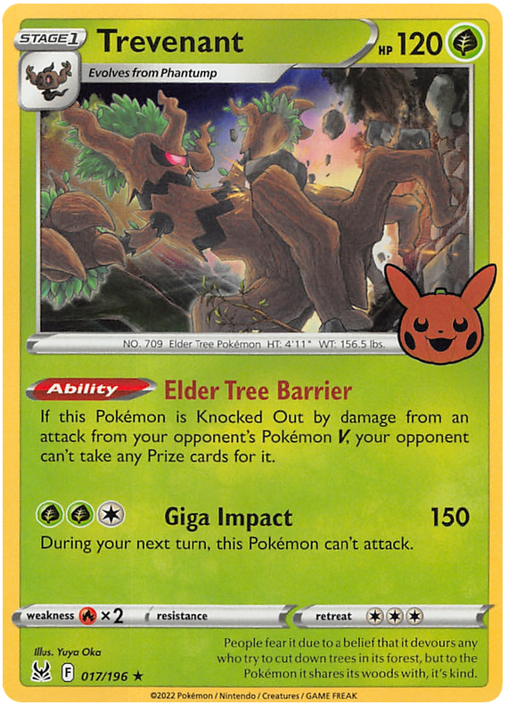 Trevenant (017/196) [Trick or Trade 2023] Pokémon