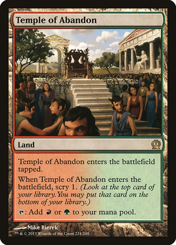 Temple of Abandon [Theros] Magic: The Gathering