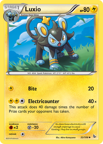 Luxio (33/106) [XY: Flashfire] Pokémon