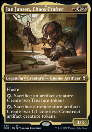 Jan Jansen, Chaos Crafter (Foil Etched) [Commander Legends: Battle for Baldur's Gate] Magic: The Gathering