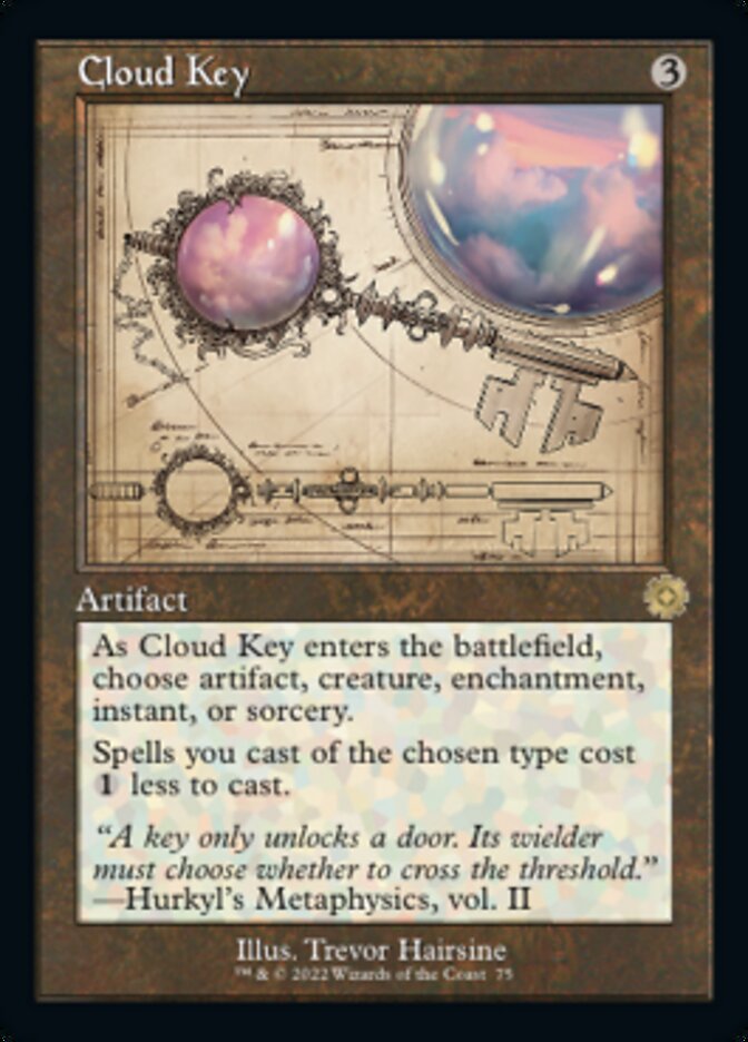 Cloud Key (Retro Schematic) [The Brothers' War Retro Artifacts] Magic: The Gathering