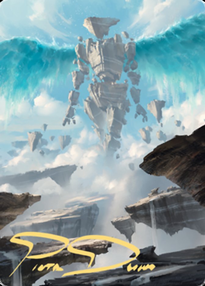 Celestial Colonnade Art Card (Gold-Stamped Signature) [Zendikar Rising Art Series] Magic: The Gathering