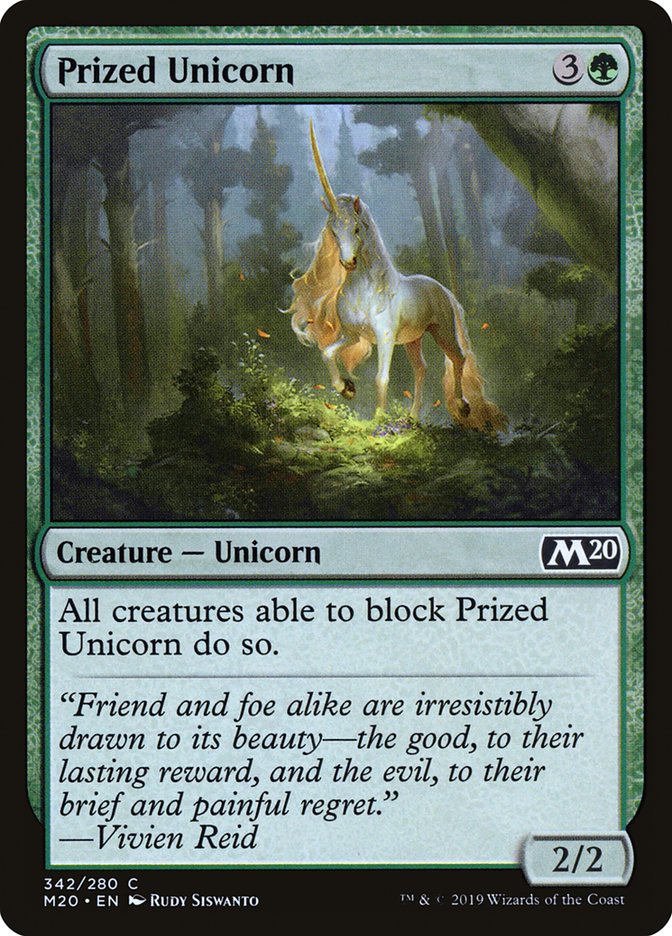 Prized Unicorn [Core Set 2020] Magic: The Gathering