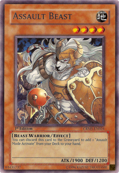 Assault Beast [CRMS-EN024] Rare Yu-Gi-Oh!