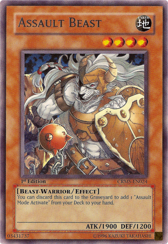 Assault Beast [CRMS-EN024] Rare Yu-Gi-Oh!