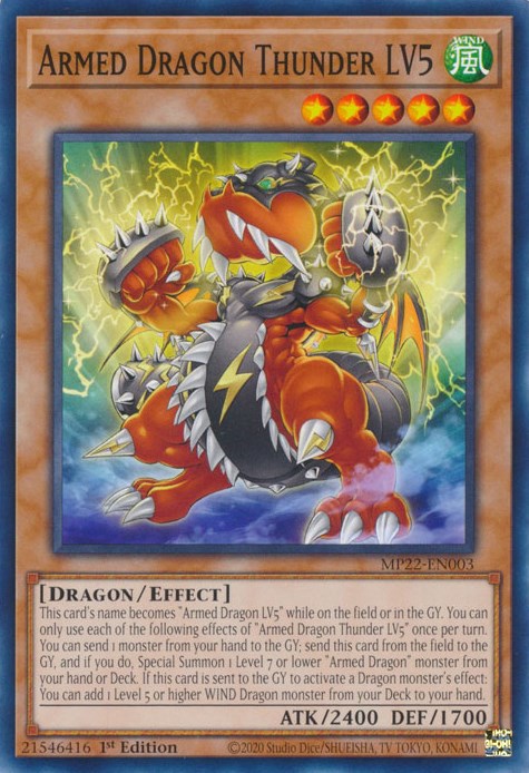 Armed Dragon Thunder LV5 [MP22-EN003] Common Yu-Gi-Oh!
