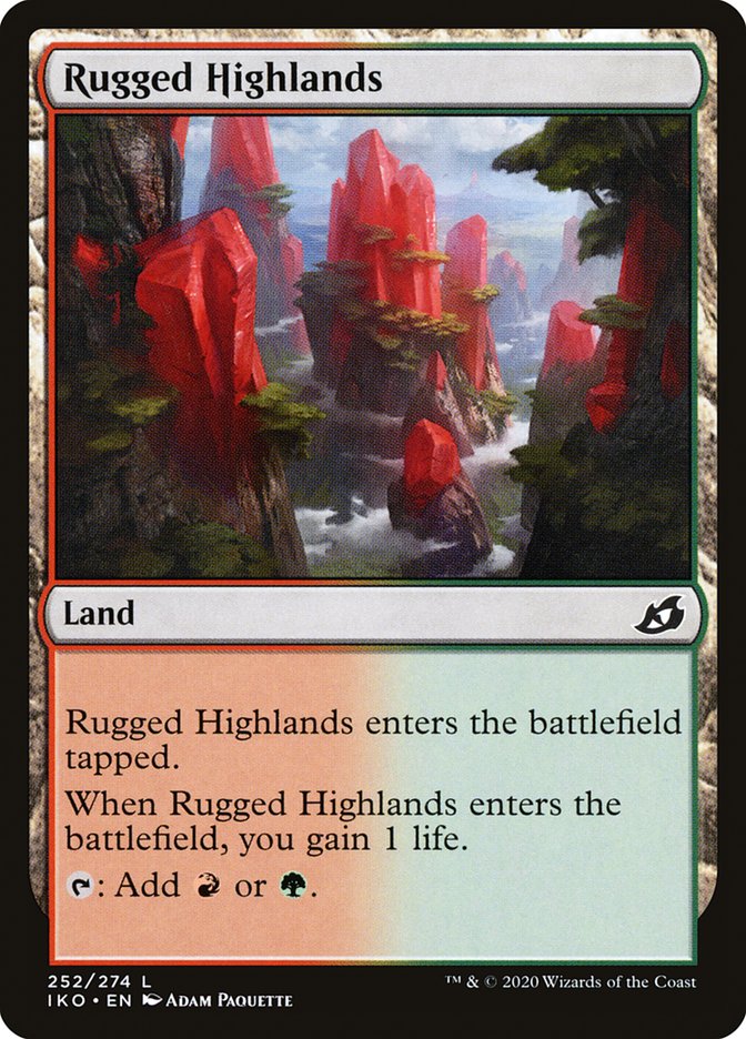 Rugged Highlands [Ikoria: Lair of Behemoths] Magic: The Gathering