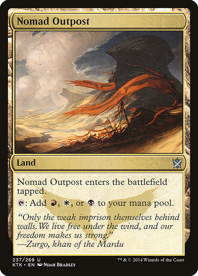 Nomad Outpost [Khans of Tarkir] Magic: The Gathering