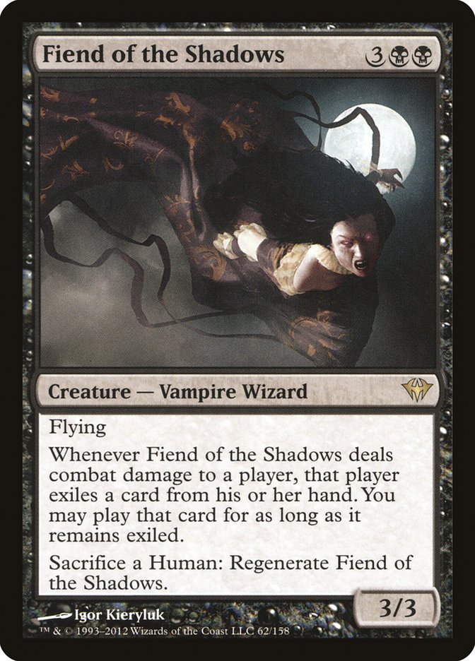 Fiend of the Shadows [Dark Ascension] Magic: The Gathering