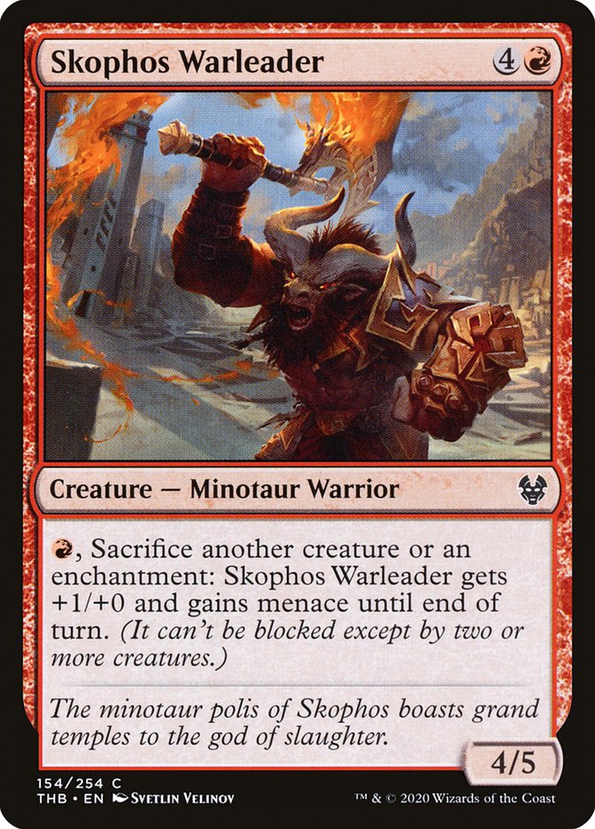 Skophos Warleader [Theros Beyond Death] Magic: The Gathering