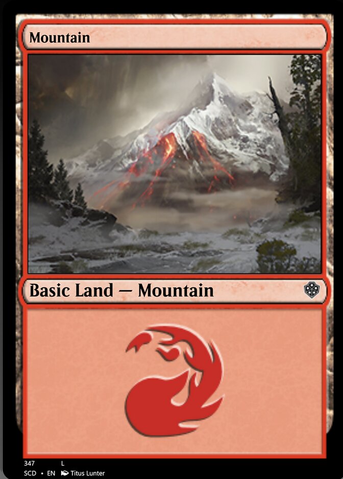 Mountain (347) [Starter Commander Decks] Magic: The Gathering