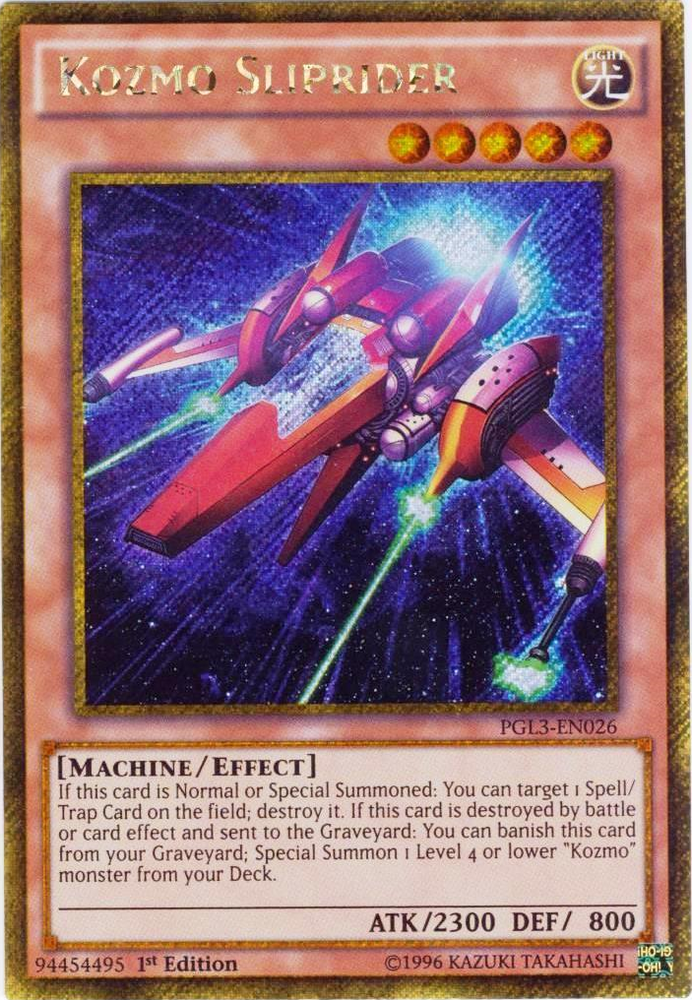 Kozmo Sliprider [PGL3-EN026] Gold Secret Rare Yu-Gi-Oh!