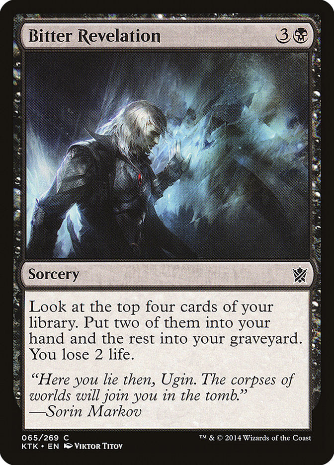 Bitter Revelation [Khans of Tarkir] Magic: The Gathering