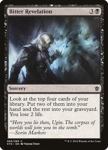 Bitter Revelation [Khans of Tarkir] Magic: The Gathering