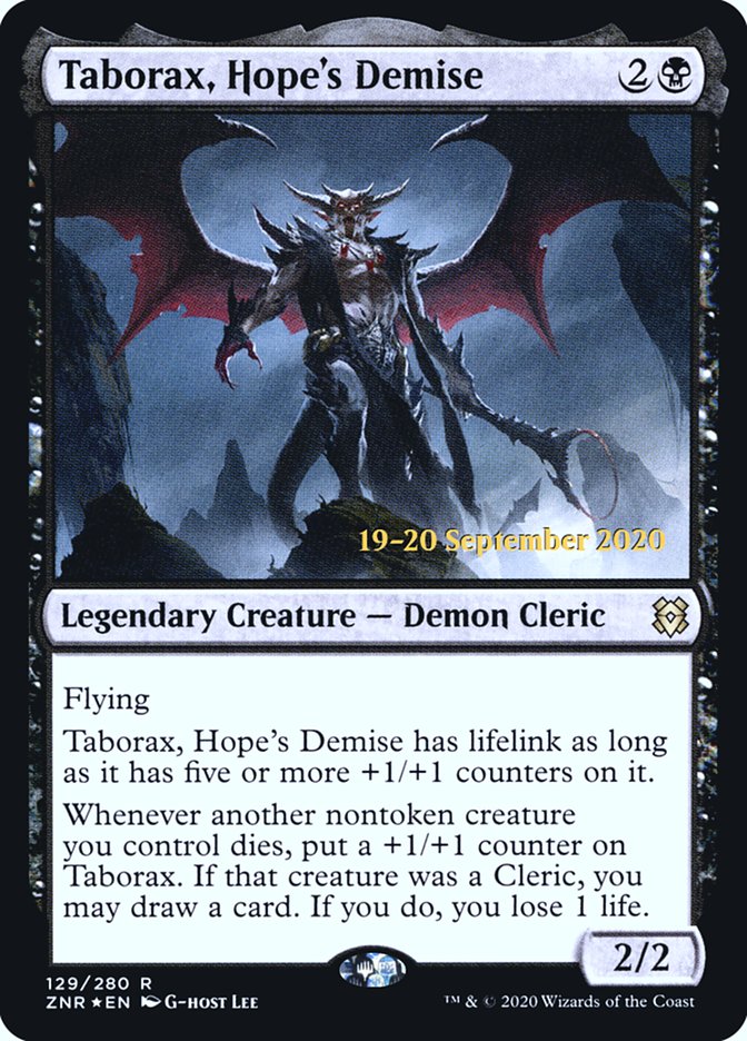 Taborax, Hope's Demise [Zendikar Rising Prerelease Promos] Magic: The Gathering
