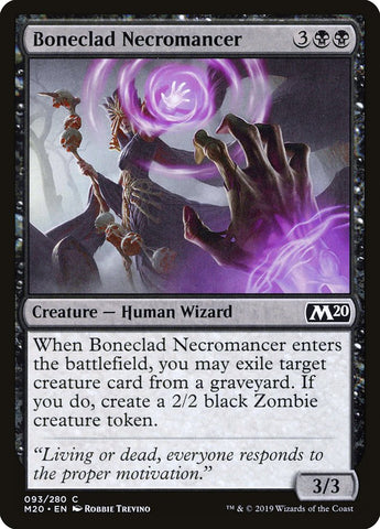 Boneclad Necromancer [Core Set 2020] Magic: The Gathering