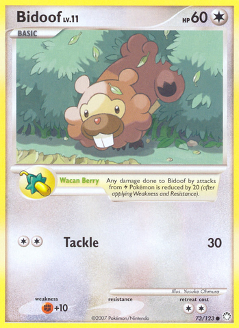 Bidoof (73/123) [Diamond & Pearl: Mysterious Treasures] Pokémon
