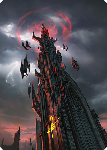 Barad-dur Art Card (Gold-Stamped Signature) [The Lord of the Rings: Tales of Middle-earth Art Series] Magic: The Gathering