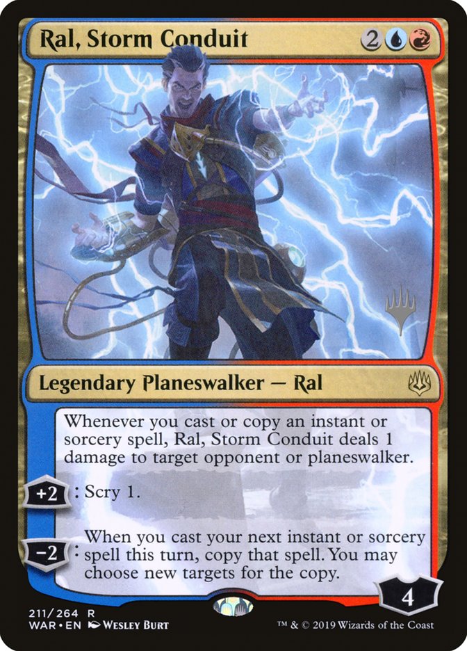 Ral, Storm Conduit (Promo Pack) [War of the Spark Promos] Magic: The Gathering