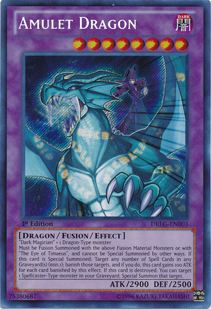 Amulet Dragon [DRLG-EN003] Secret Rare Yu-Gi-Oh!