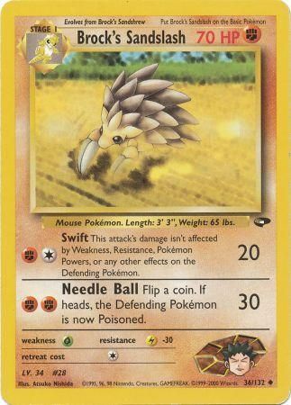 Brock's Sandslash (36/132) [Gym Challenge Unlimited] Pokémon