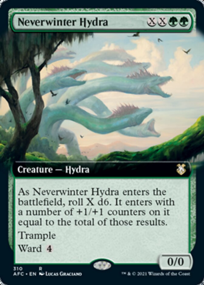 Neverwinter Hydra (Extended Art) [Dungeons & Dragons: Adventures in the Forgotten Realms Commander] Magic: The Gathering
