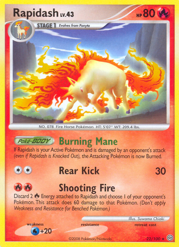 Rapidash (22/100) [Diamond & Pearl: Stormfront] Pokémon