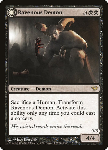 Ravenous Demon // Archdemon of Greed [Dark Ascension] Magic: The Gathering