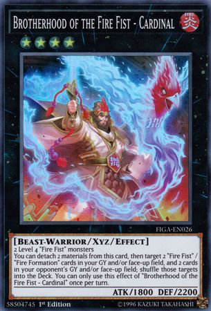 Brotherhood of the Fire Fist - Cardinal [FIGA-EN026] Super Rare Yu-Gi-Oh!