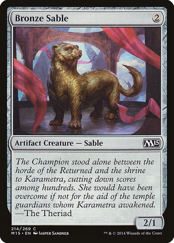 Bronze Sable [Magic 2015] Magic: The Gathering