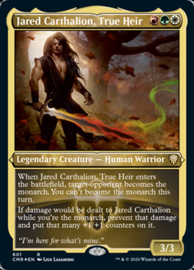 Jared Carthalion, True Heir (Etched) [Commander Legends] Magic: The Gathering