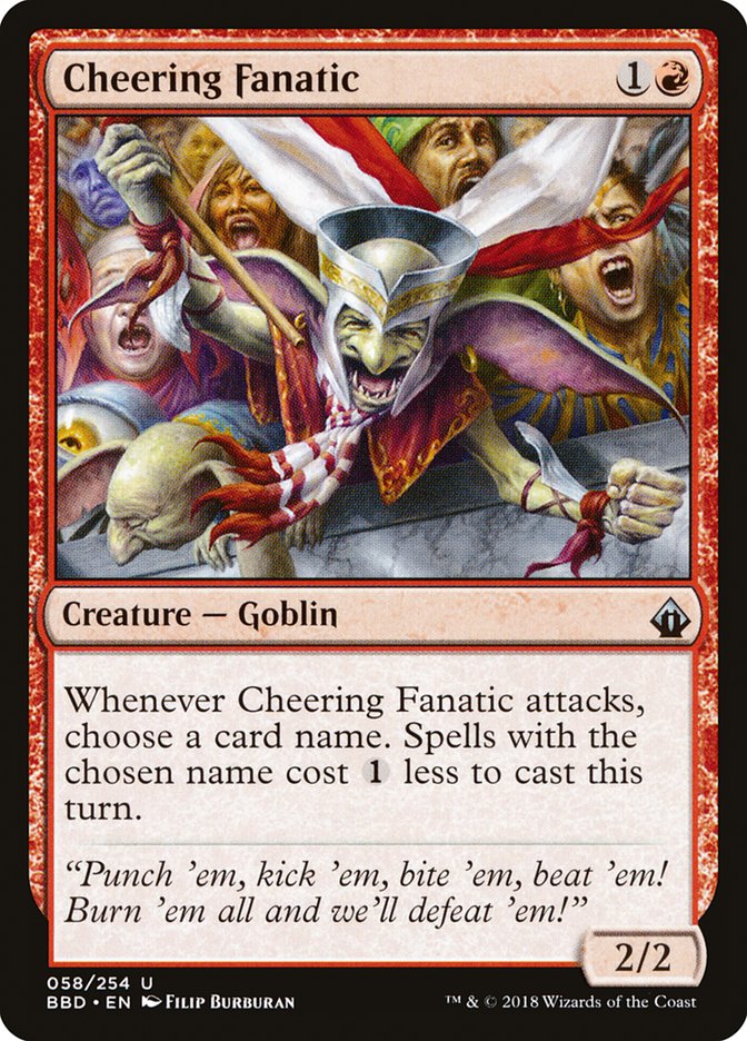 Cheering Fanatic [Battlebond] Magic: The Gathering