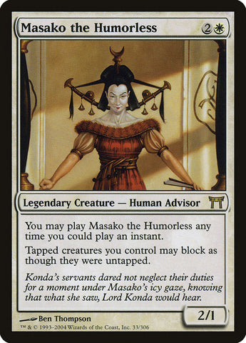 Masako the Humorless [Champions of Kamigawa] Magic: The Gathering
