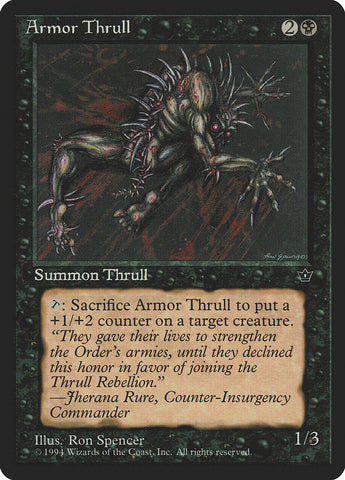 Armor Thrull (Ron Spencer) [Fallen Empires] Magic: The Gathering