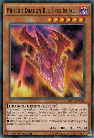 Meteor Dragon Red-Eyes Impact [INOV-EN028] Rare Yu-Gi-Oh!