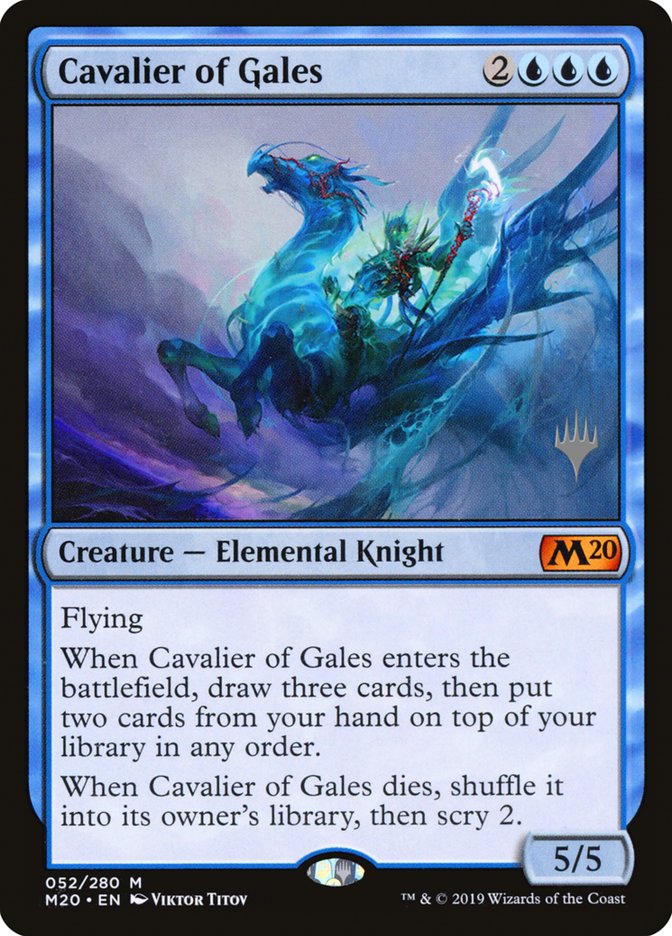 Cavalier of Gales (Promo Pack) [Core Set 2020 Promos] Magic: The Gathering