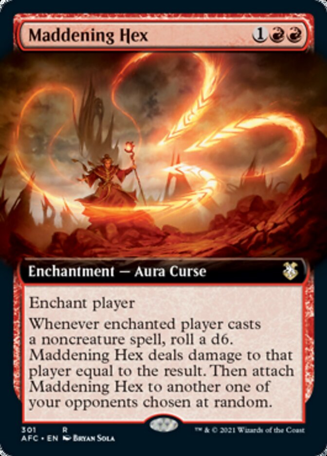 Maddening Hex (Extended Art) [Dungeons & Dragons: Adventures in the Forgotten Realms Commander] Magic: The Gathering