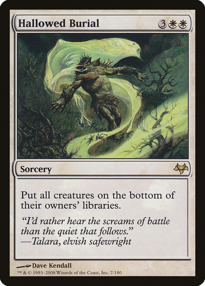 Hallowed Burial [Eventide] Magic: The Gathering