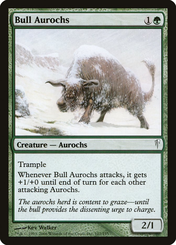 Bull Aurochs [Coldsnap] Magic: The Gathering