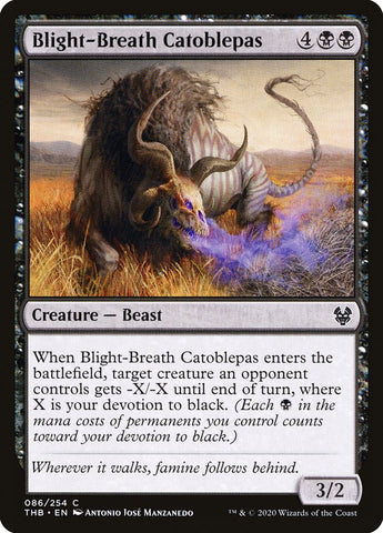 Blight-Breath Catoblepas [Theros Beyond Death] Magic: The Gathering