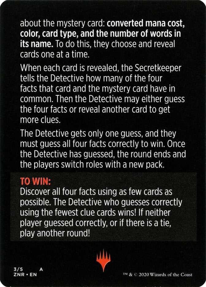 Booster Sleuth (Magic Minigame) [Zendikar Rising Minigame] Magic: The Gathering