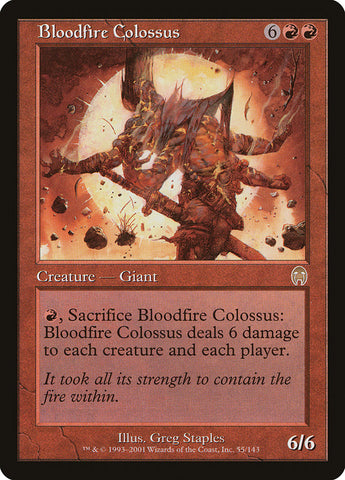 Bloodfire Colossus [Apocalypse] Magic: The Gathering