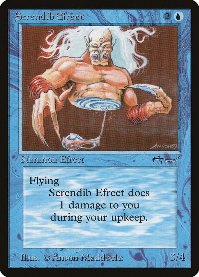 Serendib Efreet [Arabian Nights] Magic: The Gathering