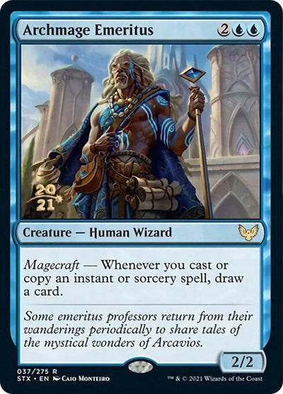 Archmage Emeritus [Strixhaven: School of Mages Prerelease Promos] Magic: The Gathering