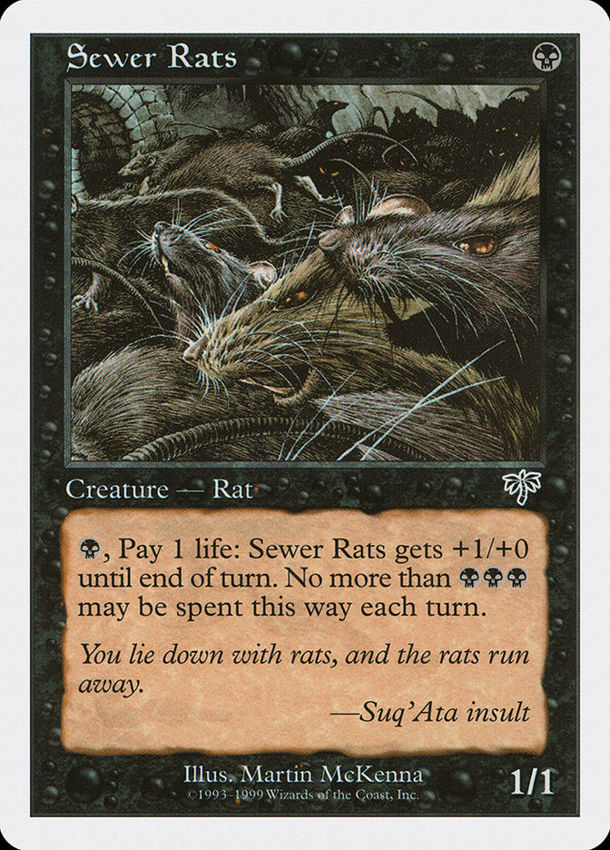 Sewer Rats [Battle Royale] Magic: The Gathering
