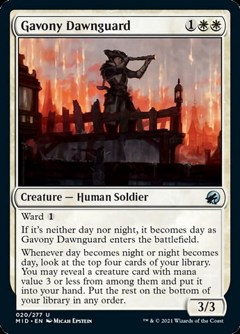 Gavony Dawnguard [Innistrad: Midnight Hunt] Magic: The Gathering