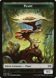 Clue // Plant Double-Sided Token [Double Masters Tokens] Magic: The Gathering