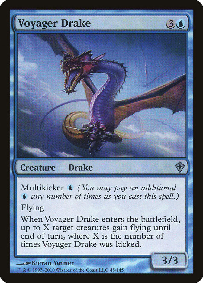 Voyager Drake [Worldwake] Magic: The Gathering