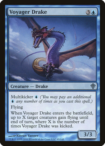 Voyager Drake [Worldwake] Magic: The Gathering